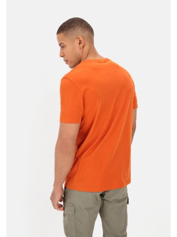 Camel Active Jersey T-Shirt aus zertifiziertem Organic Cotton in Orange