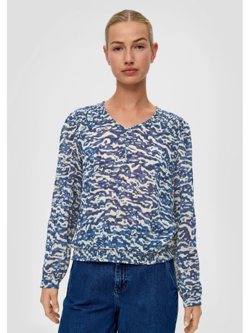 s.Oliver Bluse langarm in Blau