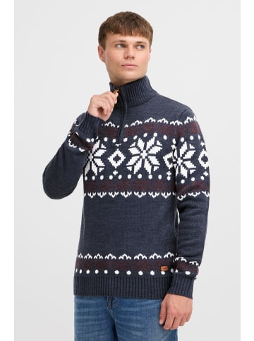 !SOLID Troyer SDNorwin 21102726 ME Strickpulli mit Norweger Strickmuster in Blau