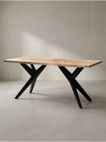 KADIMA DESIGN Esszimmertisch 180x90x76 cm Massivholz Metall Esstisch