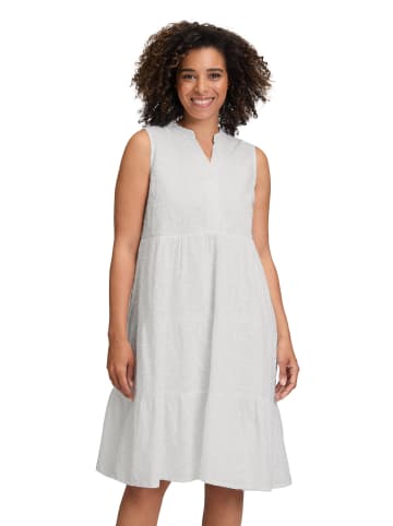 CARTOON Spitzenkleid mit Lochmuster in Weiß