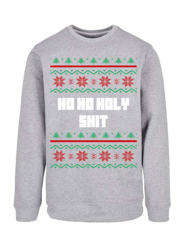 F4NT4STIC Sweatshirt Ho Ho Holy in grau meliert