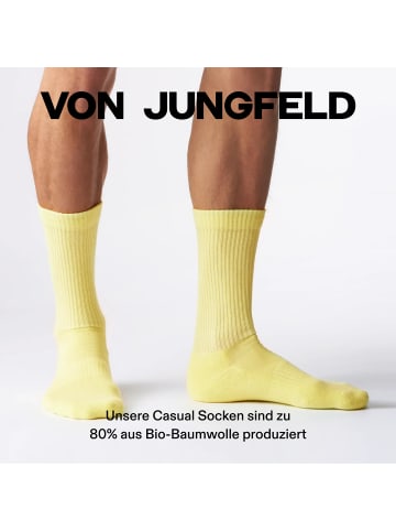 von Jungfeld Tennissocken Butter Yellow in Butter Yellow