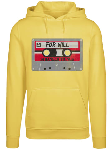 F4NT4STIC Hoodie Stranger Things Cassette For Will Netflix in taxi yellow