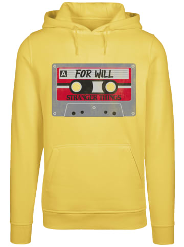 F4NT4STIC Hoodie Stranger Things Cassette For Will Netflix TV Series in taxi yellow