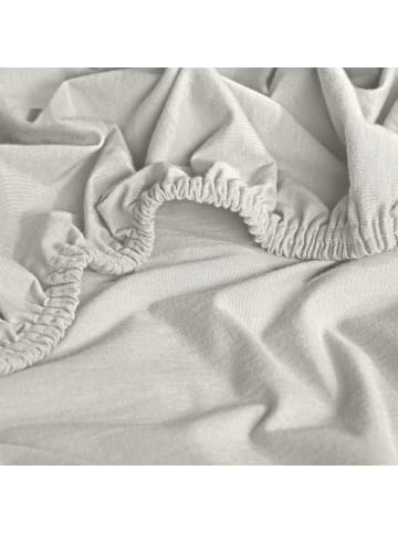 Erwin Müller Single-Jersey Boxspringbett-Spannbettlaken Freising in weiß
