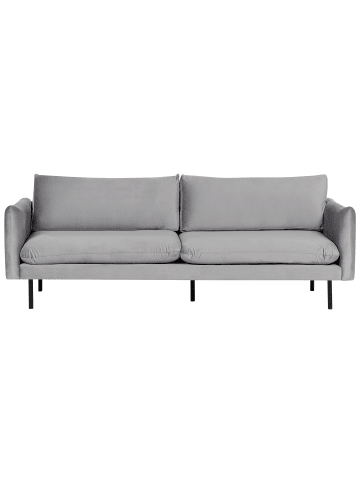 Beliani 3-Sitzer Sofa VINTERBRO in Grau/Schwarz - (W) 220 x (H) 86 x (L) 84 cm