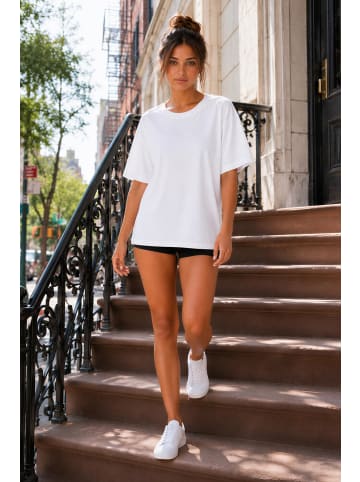 Reichstadt Reichstadt Regular Fit T-Shirt Damen Shoulder Drop 25RSW071 White XXL