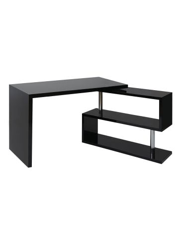 MCW Design Eckschreibtisch A68, Schwarz