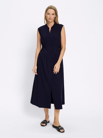 Heine Webkleid in marine