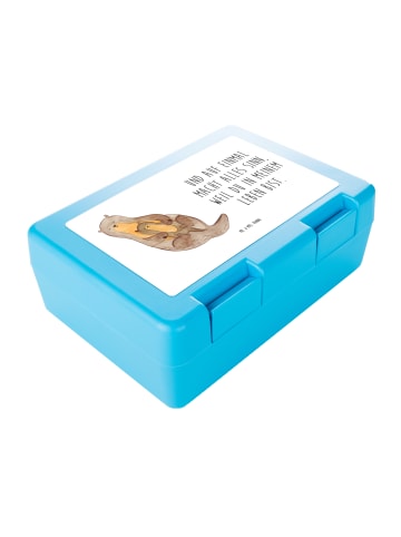Mr. & Mrs. Panda Snackbox Otter Kind mit Spruch in Weiß