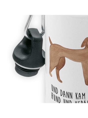 Mr. & Mrs. Panda Kindertrinkflasche Hund Dogge mit Spruch in Weiß