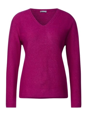 Street One Pullover in purple cozy pink melange