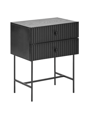 Beliani Nachttisch COVENTRY in Schwarz - (W) 48 x (H) 59 x (L) 32 cm
