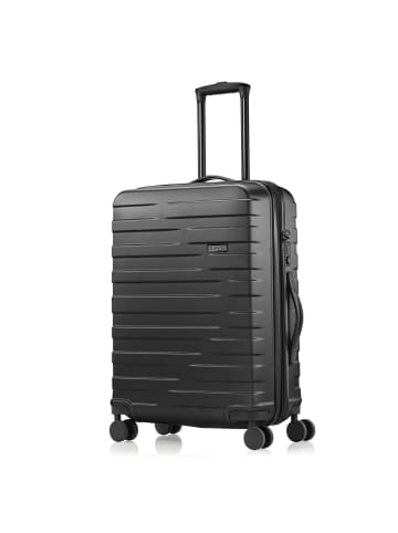 Pack Easy Clipper by Pack Easy Kosmo 4 Rollen Trolley 67 cm mit Dehnfalte schwarz