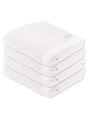 Tom Tailor Handtuch 4er Pack in Weiß