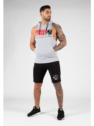 Gorilla Wear Tanktop mit Kapuze - Rogers - Grau Meliert