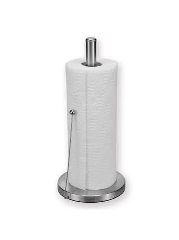 GAUMENKICK Küchenrollenhalter aus Edelstahl - mit Druckstab - 32,5cm - universell