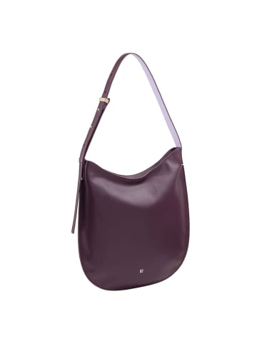 DuDu Sylvie Schultertasche Leder 36.5 cm in deep purple