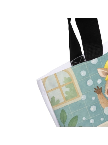 Mr. & Mrs. Panda Shopper Waschbär Design ohne Spruch in Weiß