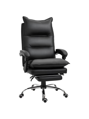 Vinsetto Bürostuhl-66B x 72T x 122-130H cm-Schwarz