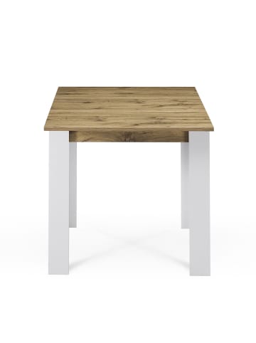 B&D Home Ausziehtisch LIVIUS in Natureiche-Weiß