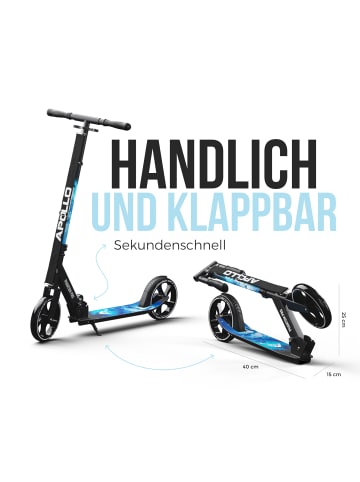 Apollo City Scooter " Phantom Pro Stars " in schwarz/blau