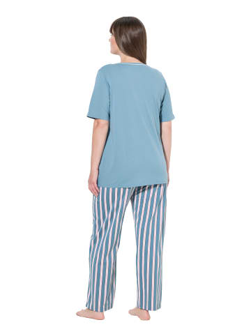 Ulla Popken Pyjama in graublau