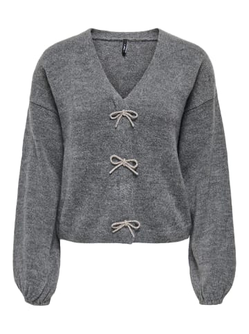ONLY Strickjacke in Medium Grey Melange