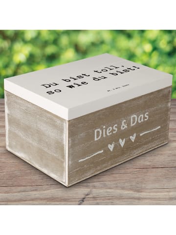 Mr. & Mrs. Panda Box Spruch Schulanfang Einzigartig mit Spruch in Weiß