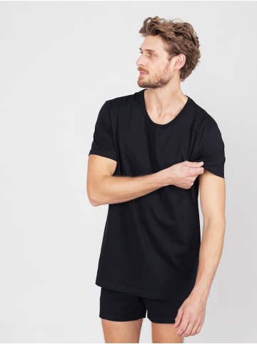 Erlich Textil Paul T-Shirt aus Bio-Baumwolle in schwarz