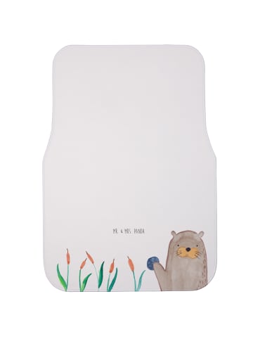 Mr. & Mrs. Panda Fußmatte PKW Otter Stein ohne Spruch in Weiß