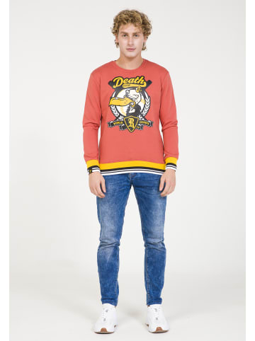 PLUS EIGHTEEN Herren Modischer Sweater in Ziegelrot