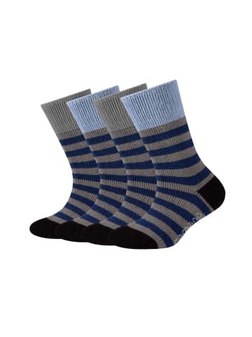 camano Socken 4er Pack warm & cozy in dunkelgrau melange