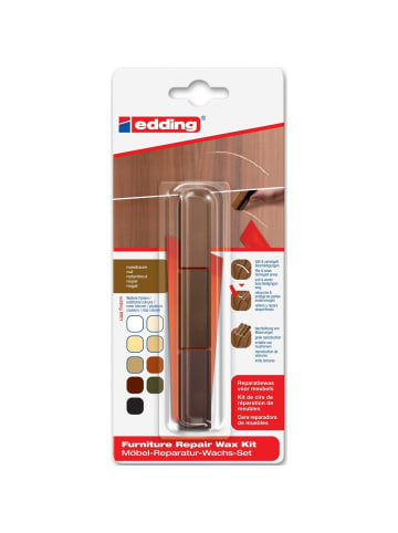 edding Möbel-Reparaturwachs edding 8901 Blisterverpackung nussbaum