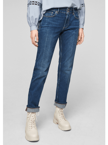 QS by S. Oliver Denim Hose lang in Blau