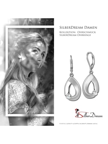 SilberDream 925er Sterling Silber, Zirkonia Damen Ohrhänger Ohrring ca. 3,7cm