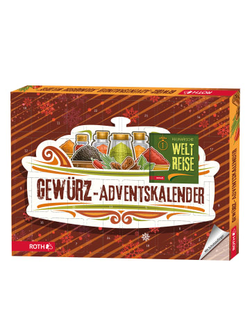 ROTH Gewürz-Adventskalender mit Rezeptbuch und 24 Gewürzmischungen in Bunt