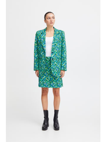 ICHI IHKate regular fit in Blue Green Multi Flower aop