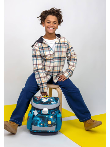 Belmil Mini-Fit Infinity Space Schulranzen Set 5-teilig mit extra Schlüsselanhänger