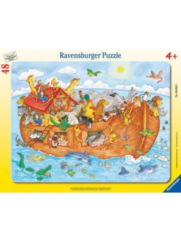 Ravensburger Rahmen-Puzzle, 48 Teile, 32,5x24,5 cm, Die große Arche Noah