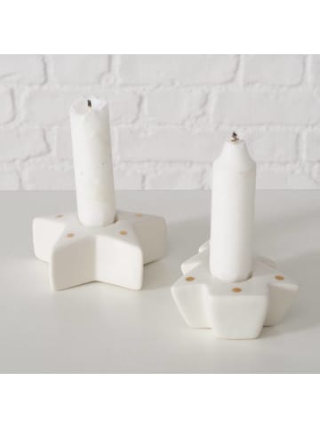 Boltze Teelichthalter in weiß