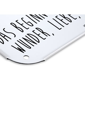 Mr. & Mrs. Panda tafel Nasenbär mit Spruch in Weiß