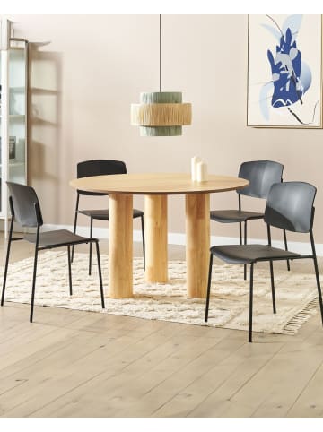 Beliani 4er-Set Esszimmerstuhl ASTORIA in Schwarz