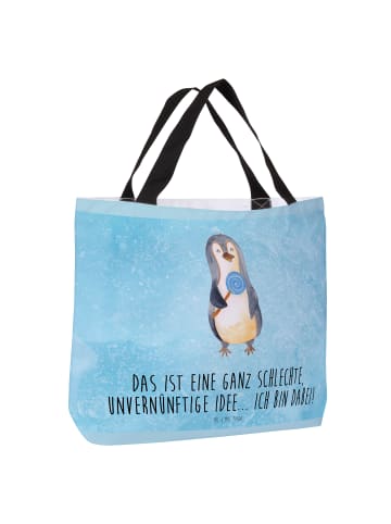 Mr. & Mrs. Panda Shopper Pinguin Lolli mit Spruch in Eisblau