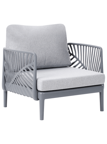 Beliani Sessel SATURNIA in Grau - (W) 68 x (H) 78 x (L) 68 cm