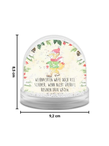 Mr. & Mrs. Panda Schneekugel Weihnachten Fuchs  Schlittschuhe mi... in Naturpapier