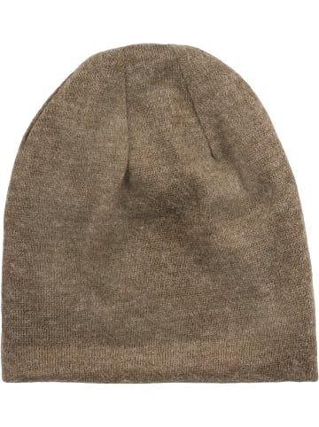 styleBREAKER Feinstrick Beanie Mütze in Braun