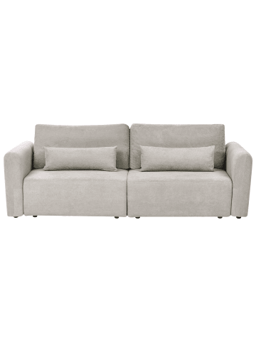 Beliani Schlafsofa VAXHOLM in Grau/Schwarz - (W) 232 x (H) 86 x (L) 103 cm