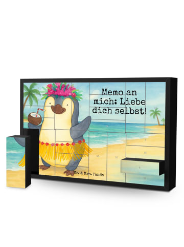 Mr. & Mrs. Panda Befüllbarer Adventskalender Pinguin Kokosnuss D... in Weiß